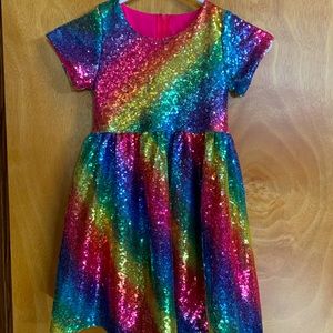 Rainbow Sequin Dress